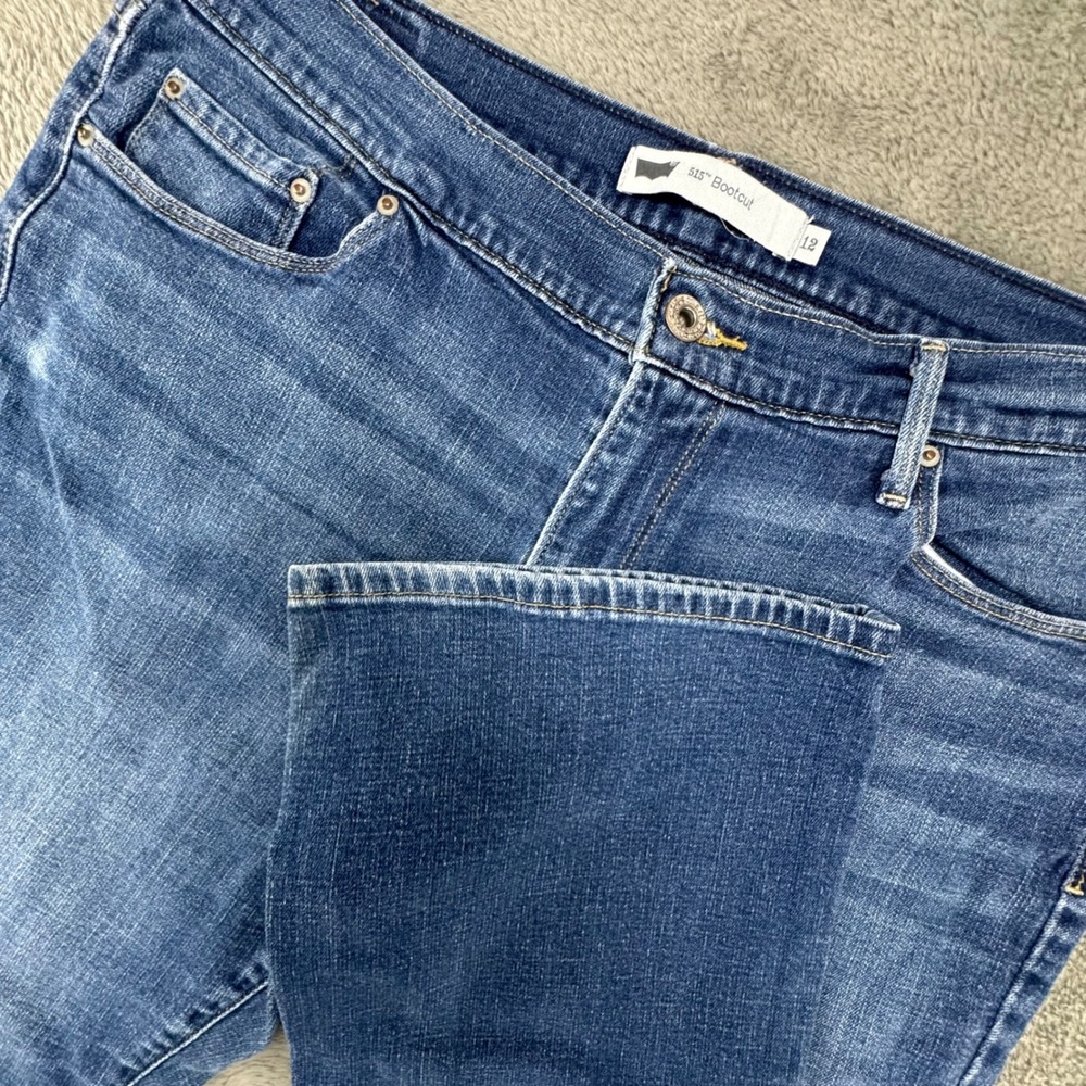 Levi's 515 Bootcut Jeans Women's Size 12 Medium Wash Denim